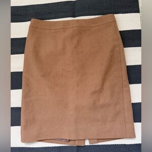 J. Crew Tan Pencil Skirt